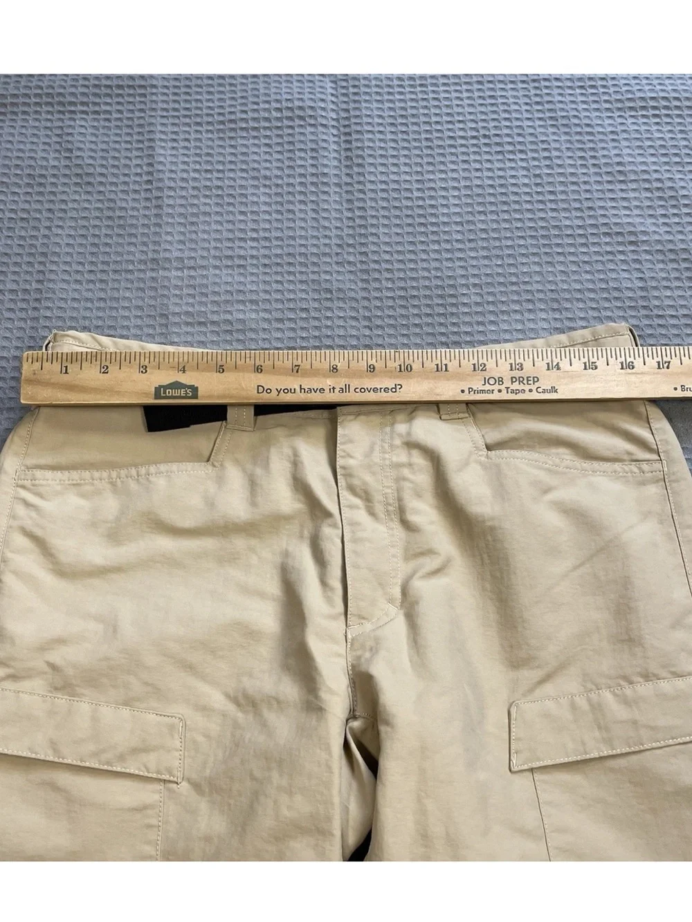 North Face Roan Cargo Shorts 32 Men’s Belted Utility 100% Nylon Hiking Tan